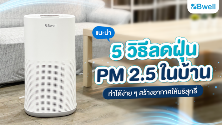 วิธีลดฝุ่น pm 2.5 ในบ้าน ด้วยเครื่องฟอกอากาศ